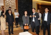中共中央对外联络部考察组莅临嵩山少林寺武术馆参观调研