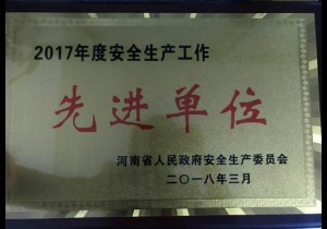 新乡市外事侨务旅游局荣获2017年度河南省安全生产工作先进单...