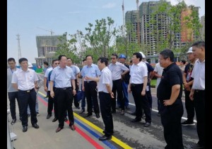 漯河市委书记蒿慧杰调研沙澧河二期景观工程建设