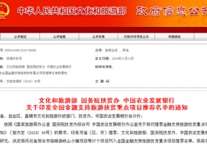【封面】全国金融支持旅游扶贫重点项目 河南两项目入围