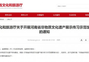河南省非物质文化遗产展示传习示范馆评审启动