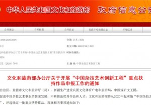 专家指导+经费支持 “中国杂技艺术创新工程”重点扶持作品开始...