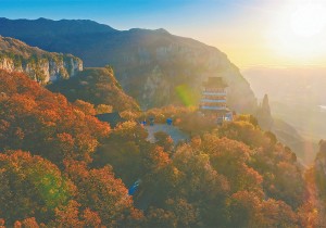 焦作云台山初冬美景吸引八方宾客